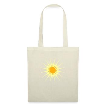 Rayons de soleil brillants Lumière Lumière Chaleur - Sac en tissu - nature - Devant