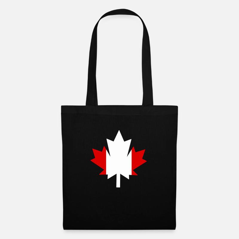 Canada Canada Feuille d’érable - Sac en tissu - noir