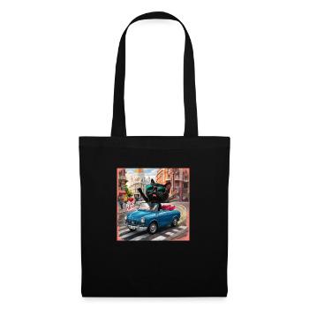 Cat on tour - I love Spain! - Madrid - Tote Bag - black - Front