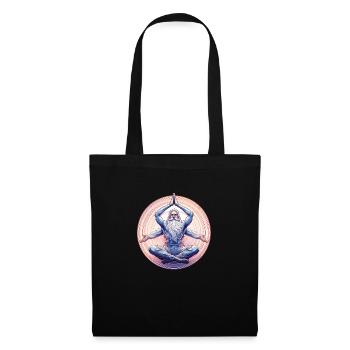 Maître de Yoga - Sac en tissu - noir - Devant