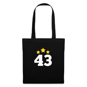 43 Years Star - 43rd Anniversary Gift - Tote Bag - black - Front