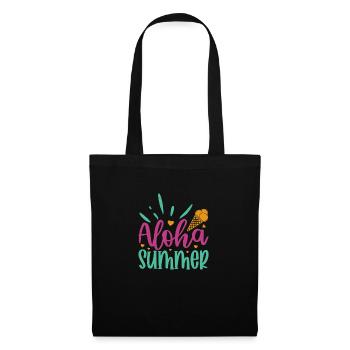 Aloha Sommer - Stoffbeutel - Schwarz - Vorne
