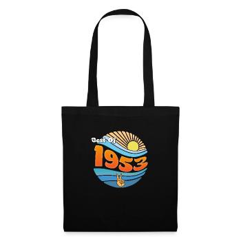Millésime 1953 – 72 ans de souvenirs - Sac en tissu - noir - Devant