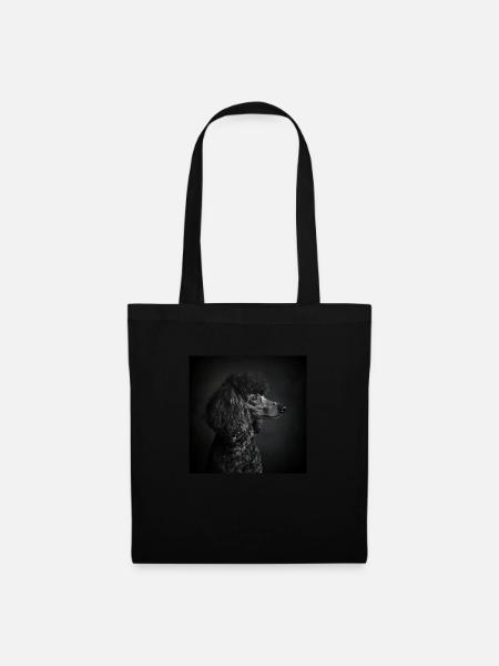 Black Animals - Black Poodle - Stoffbeutel - Schwarz