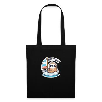 Sailing boat with sloth - Tote Bag - black - Front