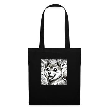 Shiba Inu Manga - Tote Bag - black - Front