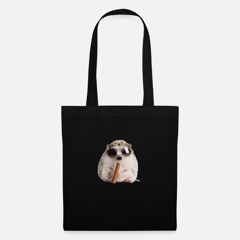 Igel cool - Stoffbeutel - Schwarz