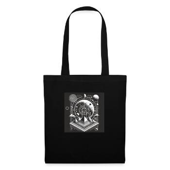 Pyramide Céleste - Astronomie - Sac en tissu - noir - Devant