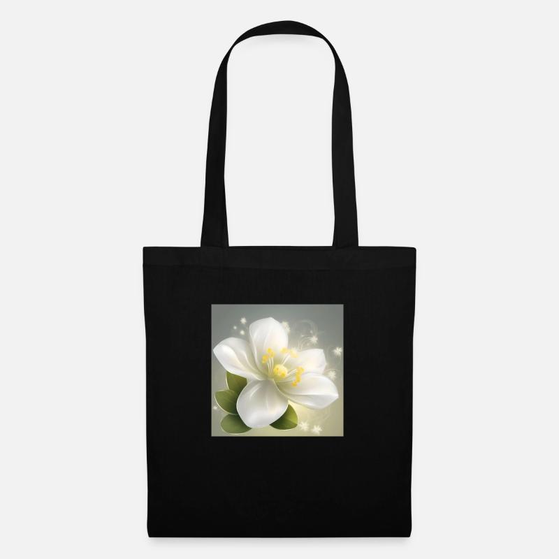 Delicate Flower - Tote Bag - black