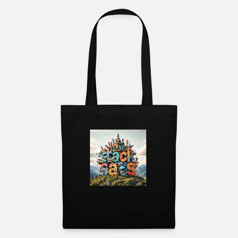 Stack sats - Stoffbeutel - Schwarz