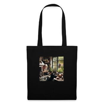 Blonde Witch Brewing Potions - Tote Bag - black - Front