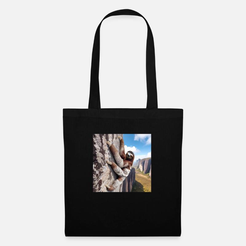 Sloth Wanderer FreeClimber - Tote Bag - black
