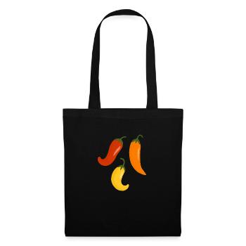 chili peppers - Tote Bag - black - Front