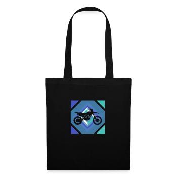 Moto tout-terrain - Sac en tissu - noir - Devant