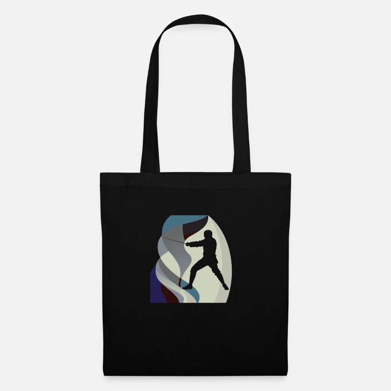 Escrime, épée, combat à l’épée - Sac en tissu - noir