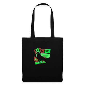 Colombe de la Paix Pigeon Mail - Sac en tissu - noir - Devant