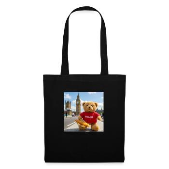 TEDDY's kulinarische Welttournee, England - Stoffbeutel - Schwarz - Vorne