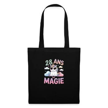 28 ans de magie - Sac en tissu - noir - Devant