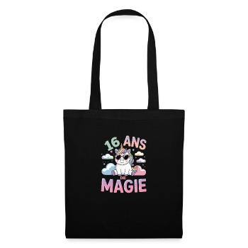 16 ans de magie - Sac en tissu - noir - Devant