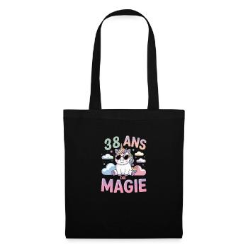 38 ans de magie - Sac en tissu - noir - Devant