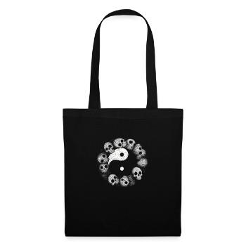 Yin Yang Skull - Tote Bag - black - Front