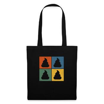 Pop Art Poop – Colorful & Ironic - Tote Bag - black - Front