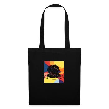 Lasagne aux pâtes - Sac en tissu - noir - Devant