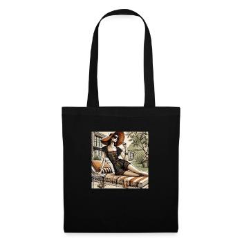 Vintage Chic in the Garden - Tote Bag - black - Front