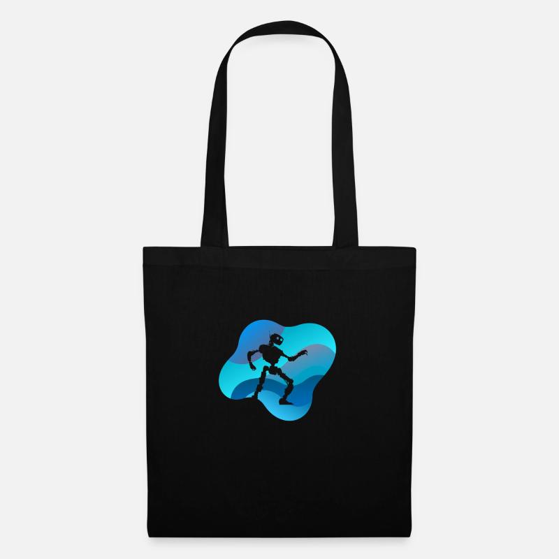 Cyborg Robot - Tote Bag - black