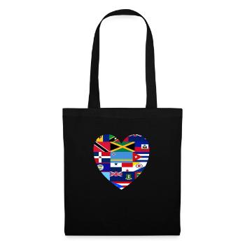 Le sentiment des Caraïbes réduit à l’essentiel - Sac en tissu - noir - Devant