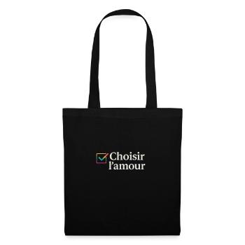 Choisir l’Amour LGBT+ Fun - Sac en tissu - noir - Devant