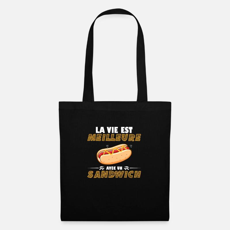 Sandwich-Humor - Stoffbeutel - Schwarz