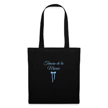 Bride's Witness Blue Bow - Tote Bag - black - Front