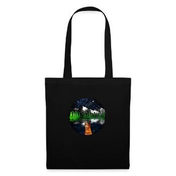 Scène de lac cosmique - Sac en tissu - noir - Devant