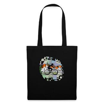 Cycliste - Sac en tissu - noir - Devant