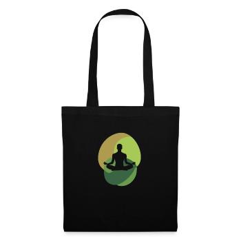 Meditation Zen - Stoffbeutel - Schwarz - Vorne