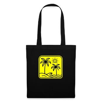Palm Trees Beach - Tote Bag - black - Front
