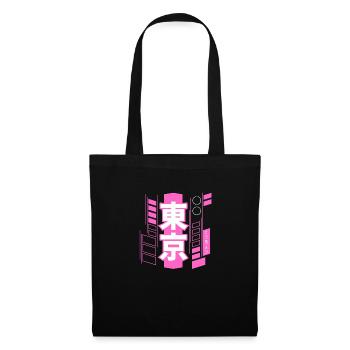 Tokyo Cyberpunk - Sac en tissu - noir - Devant