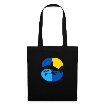Requin Chasse au requin - Sac en tissu - noir - Devant