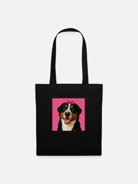 Big Smile by PawStyle - Stoffbeutel - Schwarz