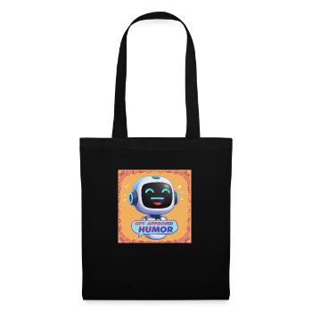 GPT-Approved Humor Bot - Cute AI Robot Design - Sac en tissu - noir - Devant