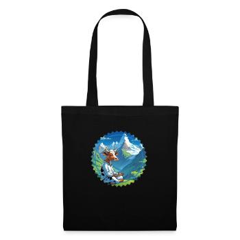 Silent Cow Deep Thoughts - Sac en tissu - noir - Devant