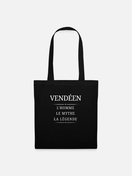 Vendéen Homme Mythe - Sac en tissu - noir