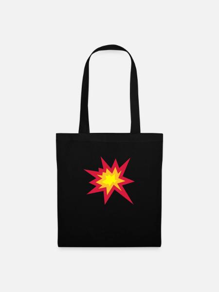 Explosion - Stoffbeutel - Schwarz