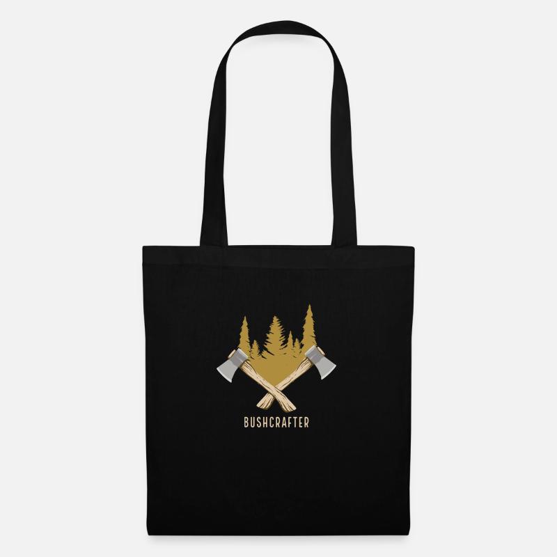Bushcrafter - Bûcheron pression - Sac en tissu - noir