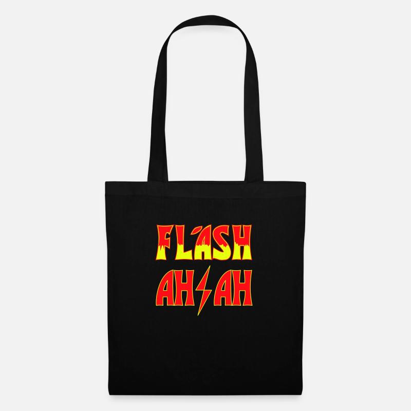 Flash – ah ah - Stoffbeutel - Schwarz