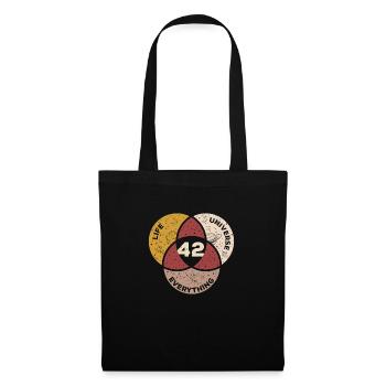 Life Universe Everything Hitchhiker's Guide - Tote Bag - black - Front