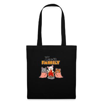 team family cat camping bachelorette - Tote Bag - black - Front