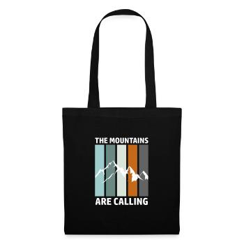 Mountains Hiking Climbing Ski Snowboard Mountain Bike - Tote Bag - black - Front