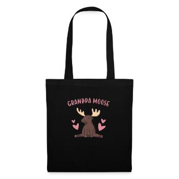Elk Grandpa Moose - Tote Bag - black - Front
